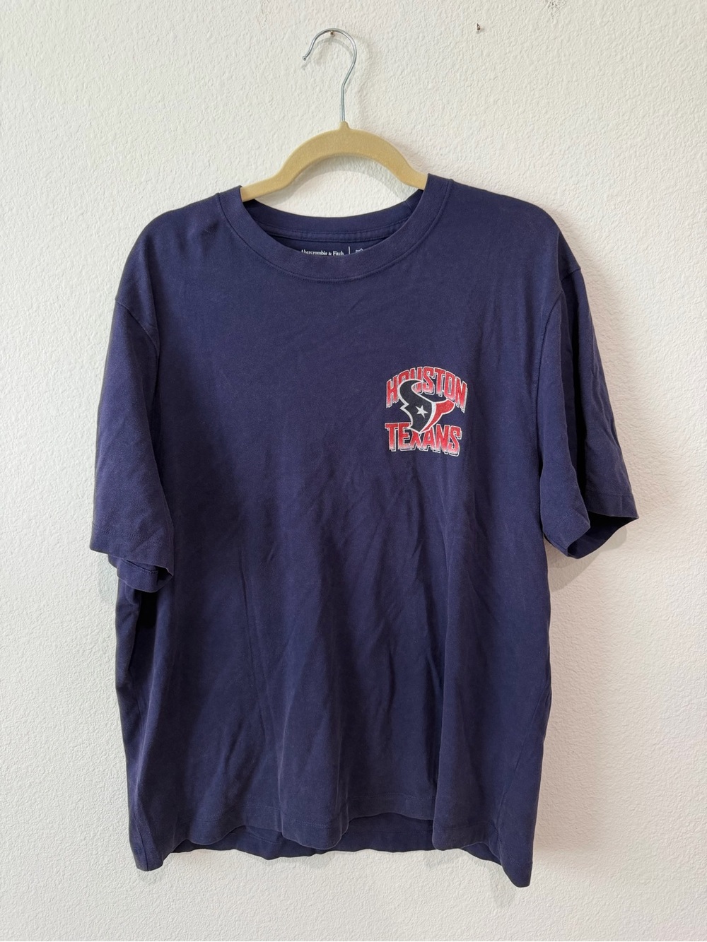 Abercrombie & Fitch Navy Houston Texans Logo Tee